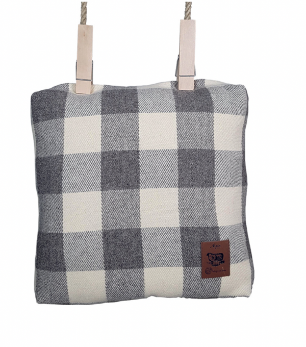 COUSSIN RACINE TAUPE 50X50CM 100% LAINE