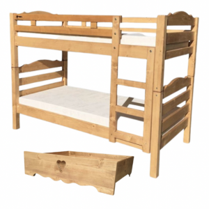 LIT SUPERPOSE 80X190 + TIROIR + MATELAS – Image 2