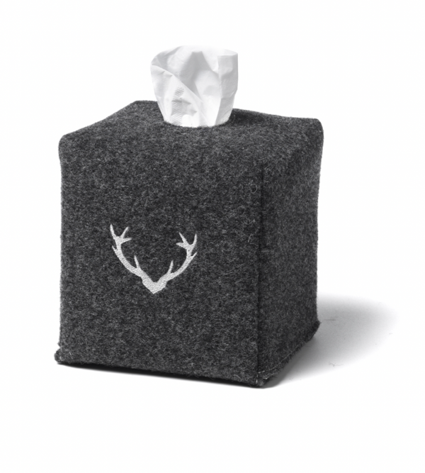 BOITE CARRÉ  KLEENEX LAINE CERF ANTHRACITE
