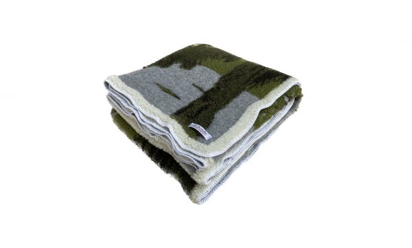 PLAID LANA COTTA 145X200CM 100% LAINE SAPINS