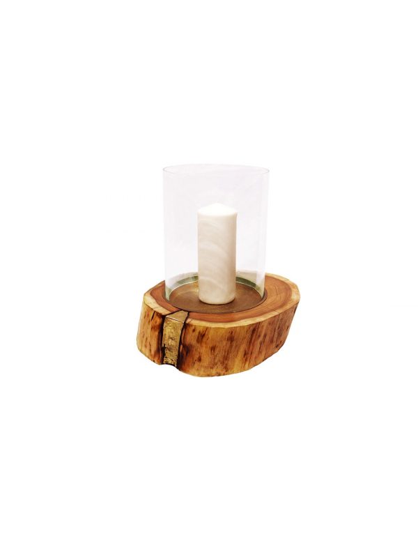 PHOTOPHORE AKIS EN ACACIA ET METAL