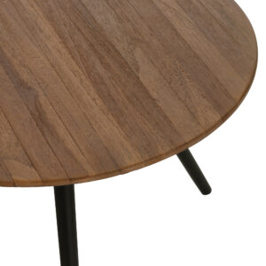 S/4 TABLES ROND TECK RECY NAT (30X30X45CM) – Image 2