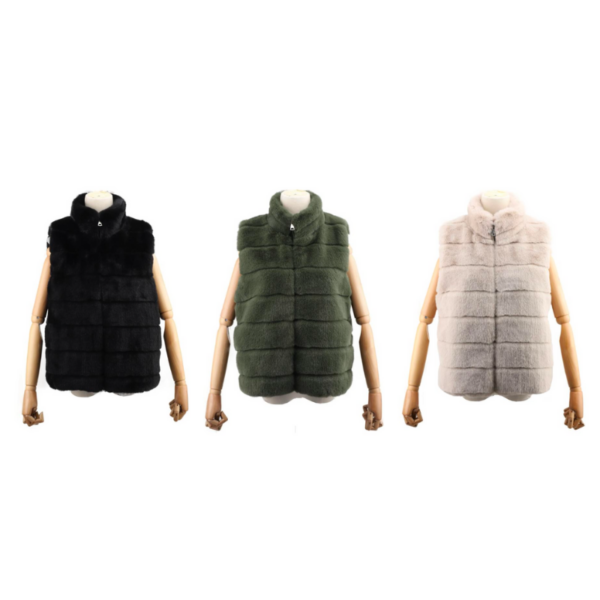 Gilet fausse fourrure
