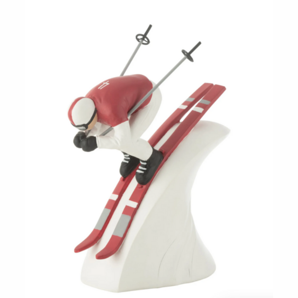SKIEUR VITESSE RESINE ROUGE/BLANC (22,5X10,5X27,5CM)