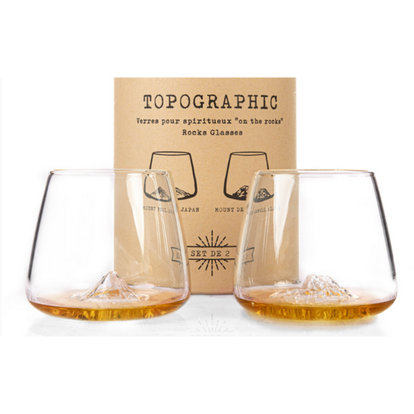 SET DE 2 VERRES MONT BLANC et EVEREST