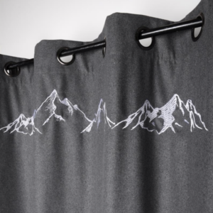 RIDEAU PAP CHARVIN MONTAGNE GRIS 135X260CM – Image 2