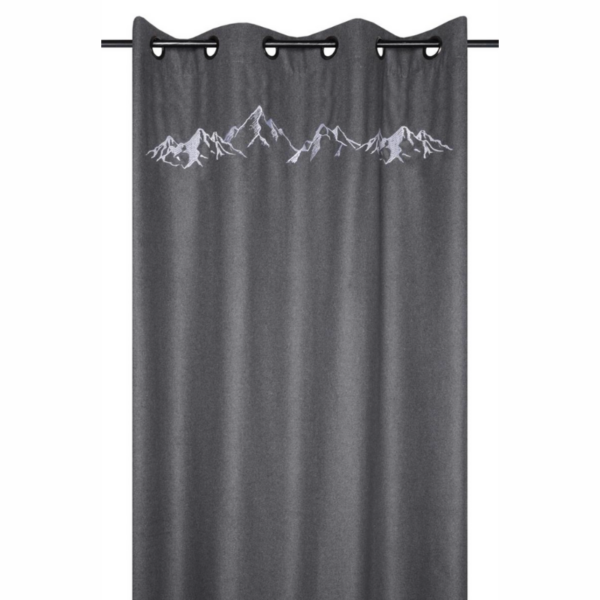 RIDEAU PAP CHARVIN MONTAGNE GRIS 135X260CM
