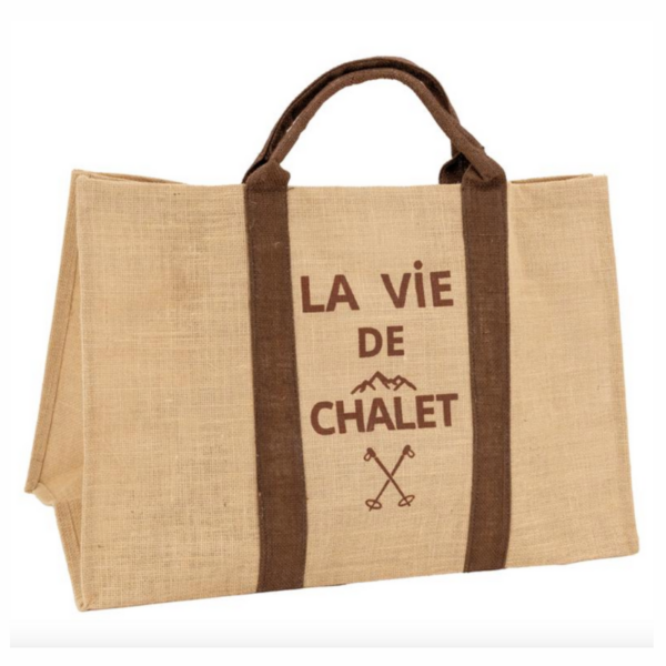 SAC BUCHES JUTE NAT CHALET