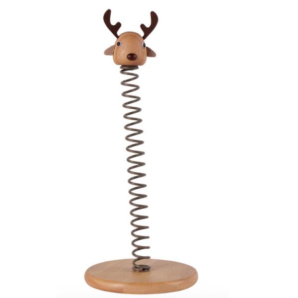 SUPPORT POUR ESSUIE-TOUT CARIBOU EN BOIS NATUREL CORNES EN FEUTRINE RE