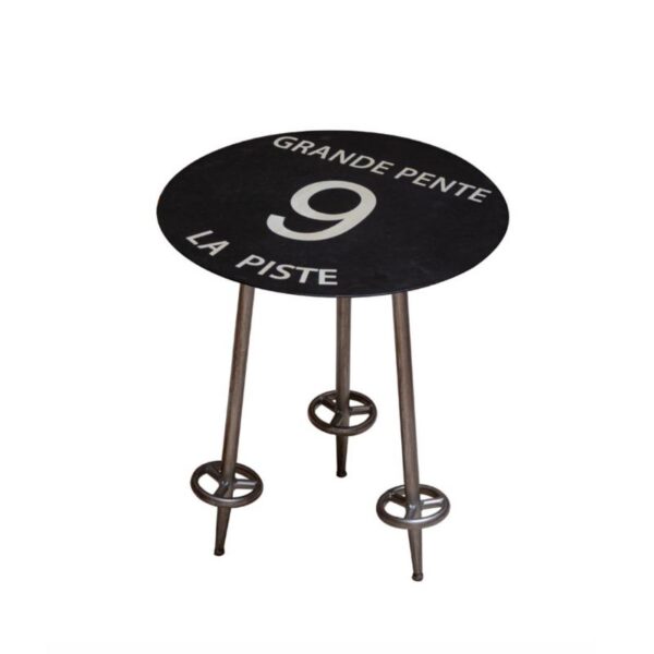 TABLE D'APPOINT PISTE NOIRE 9 GRANDE PENTE