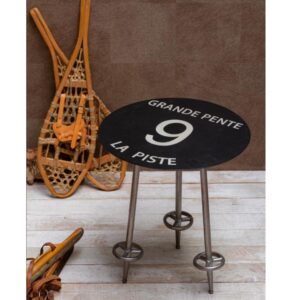 TABLE D'APPOINT PISTE NOIRE 9 GRANDE PENTE – Image 2