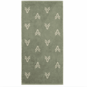 Serviette de bain éponge Cerf kaki