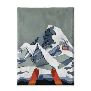 Toile Velours Ski Montagne