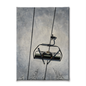 Toile Velours Vue Sous Les Skis
