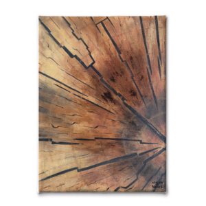 Toile Velours Rondin Bois