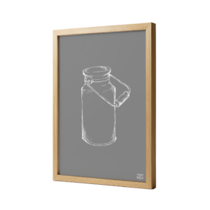 Affiche Encadrée Chêne Pot à Lait