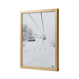 Affiche Encadrée Chêne Télésiège Neige