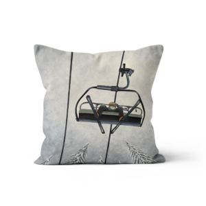 Coussin Velours Vue Sous Les Skis