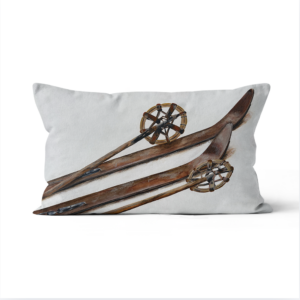 Coussin Velours Vieux Skis