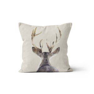 Coussin Velours Cerf Dos Tradi