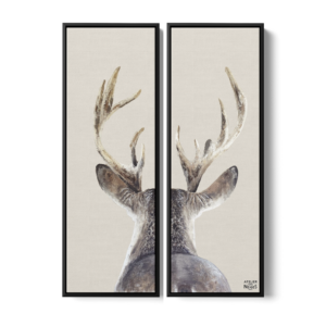 Toile Caisse Américaine Noir Cerf Dos Tradi x 2