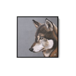 Toile Caisse Américaine Noir Loup