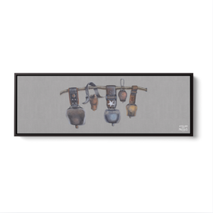 Toile Caisse Américaine Noir Cloches Devoluy
