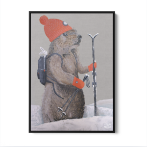 Toile Caisse Américaine Noir Marmotte Rando