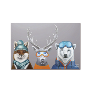 Tapis Vinyle Int/Ext Triptyque Cerfs