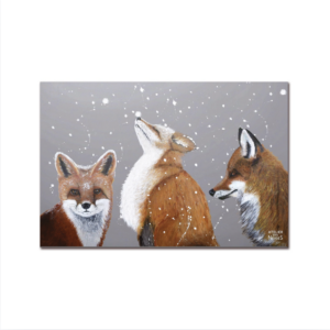 Tapis Vinyle Int/Ext Triptyque Renard Neige