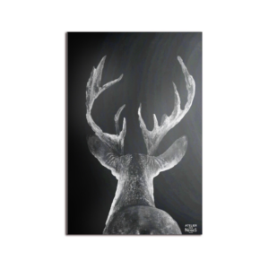 Tapis Vinyle Int/Ext Cerf Dos Tradi B&W