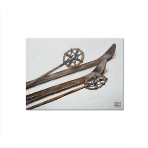 Set De Table Vinyle Vieux Skis