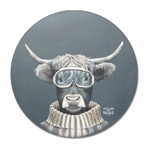 Set De Table Vinyle Vache Ski