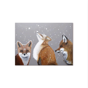 Set De Table Vinyle Triptyque Renard Neige