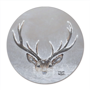 Set De Table Vinyle Cerf Brume