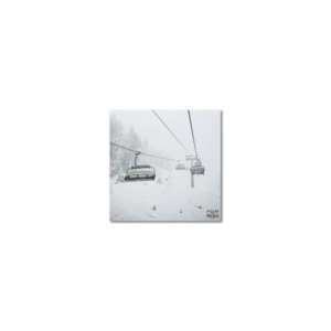 Sous-Verres Vinyle Télésiège Neige x 6