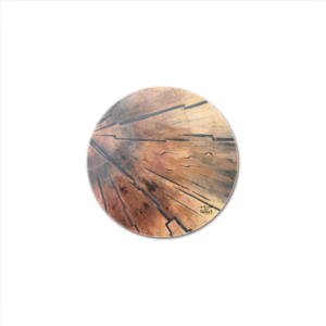 Sous-Verres Vinyle Rodin Bois x 6