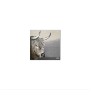Sous-Verres Vinyle Vache Higland x 6