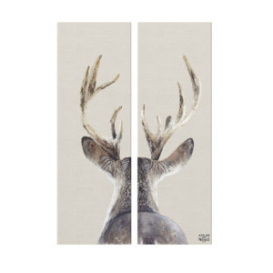 Toile Velours Duo Cerf Dos Tradi
