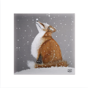 Crédence De Cuisine Aluminium Renard Neige